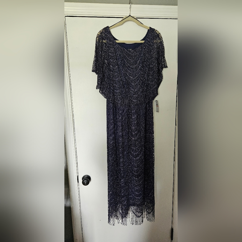 Navy Blue Mother of the Groom Dress